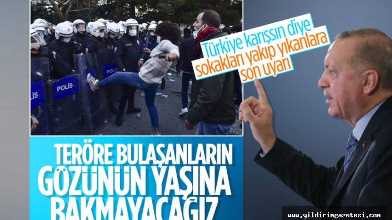 Erdoğan: Teröre bulaşmış olanların gözünün yaşına bakılmayacak