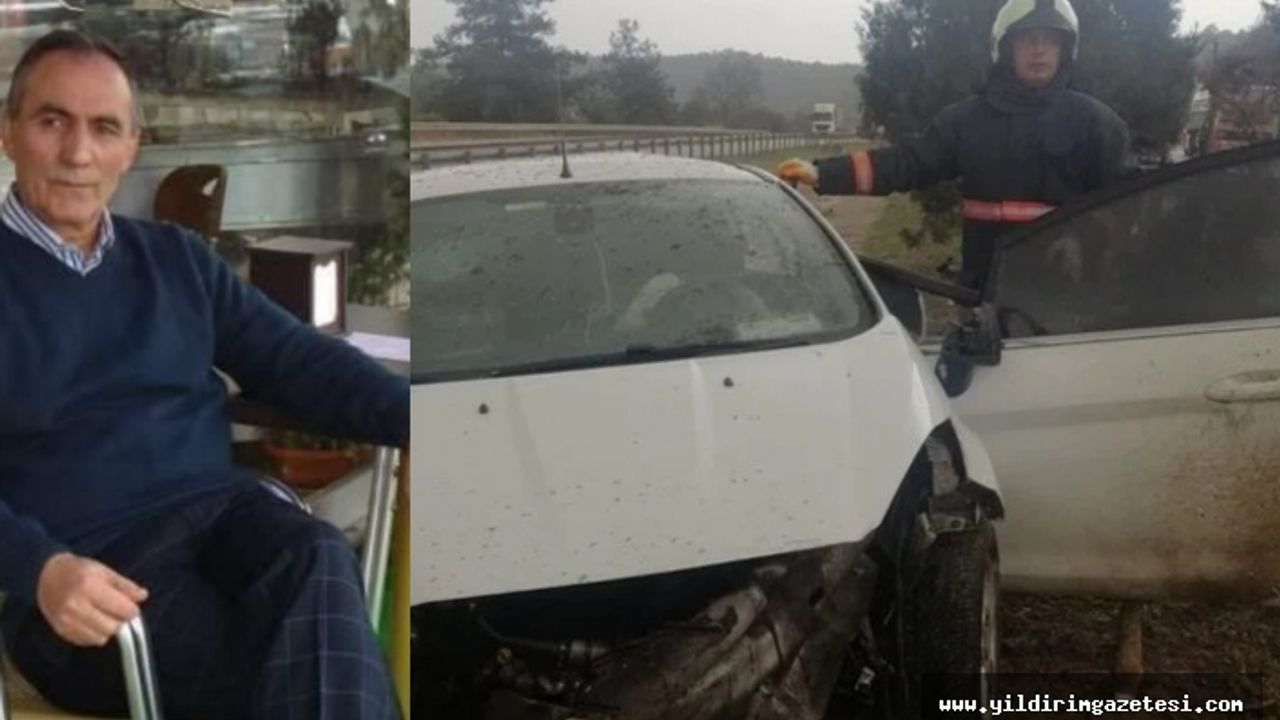 Bariyerlere çarpan otomobilin sürücüsü hayatını kaybetti