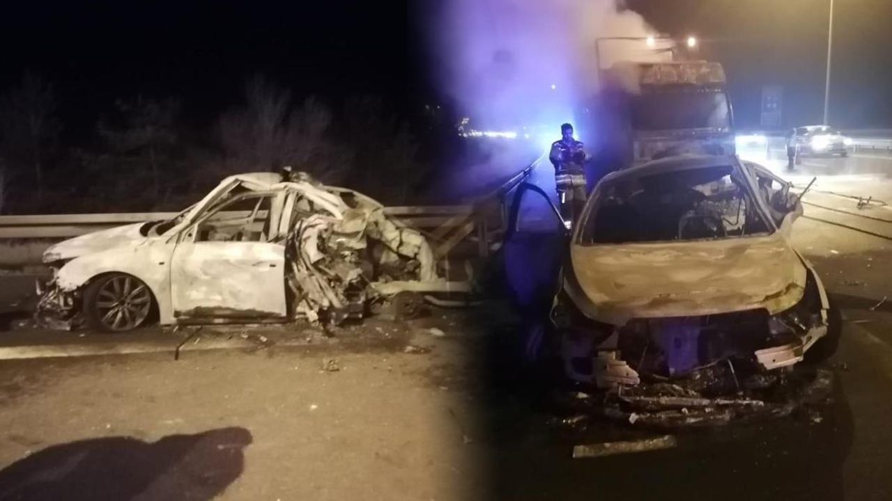 Otoyolda feci kaza: 4 ölü, 3 yaralı