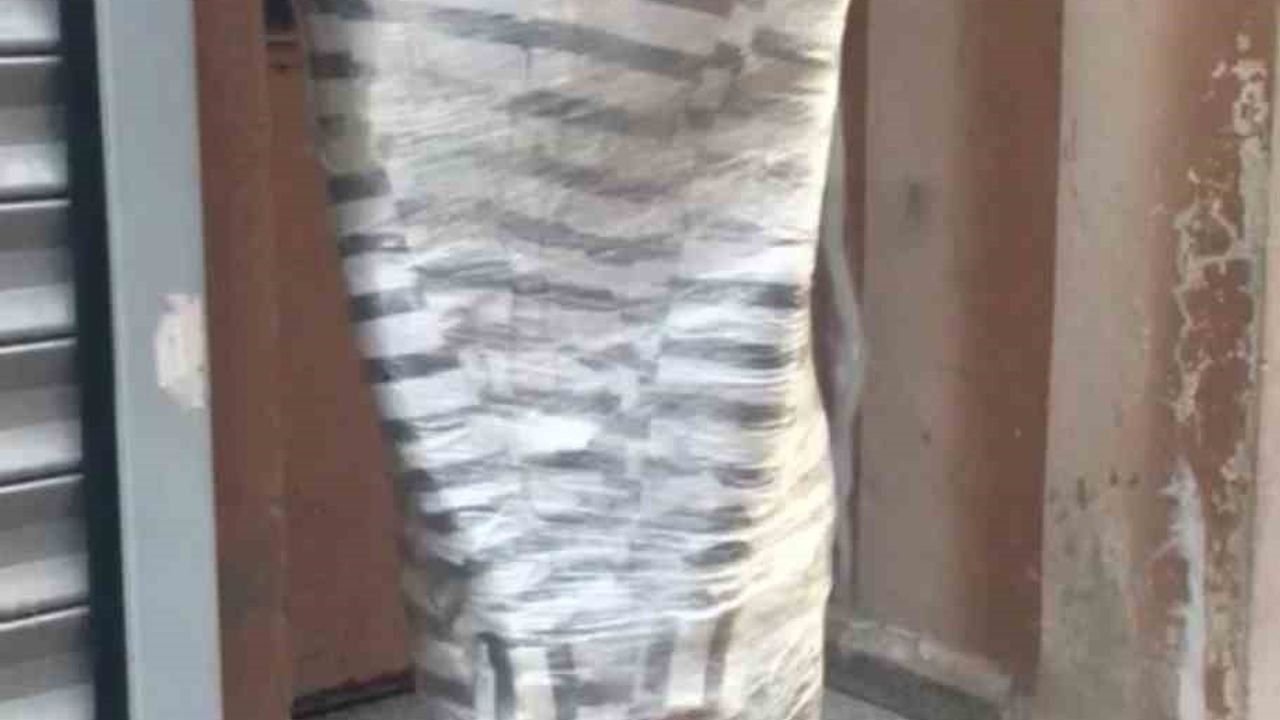 İstanbul’da akıl almaz olay: Hırsızı yakalayıp streç filme sardı