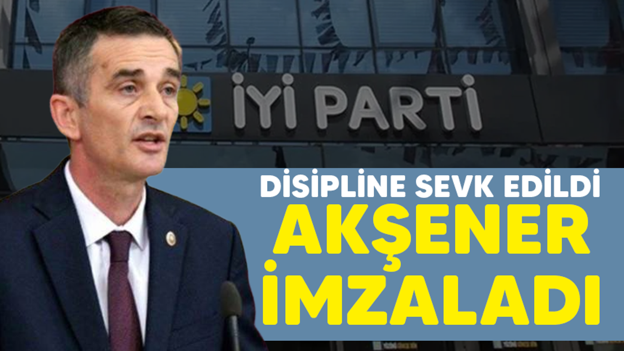 İYİ Parti milletvekili Ümit Dikbayır'ın partiden kesin ihracı talep edildi