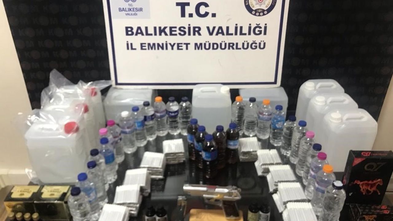 Polisten sahte içki operasyonu
