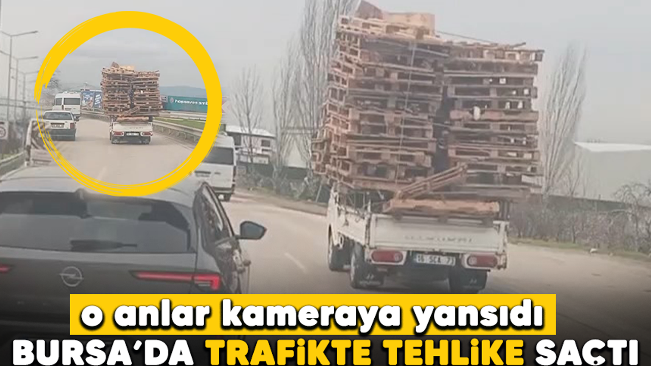 Bursa'da trafikte tehlike saçtı! O anlar kameraya yansıdı