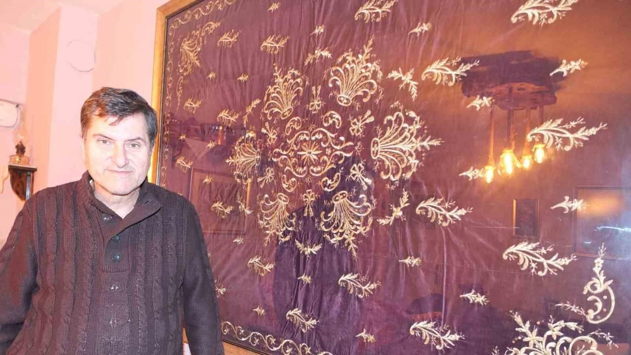 Burhaniye’de 150 yıllık yorgan mekana dekor oldu