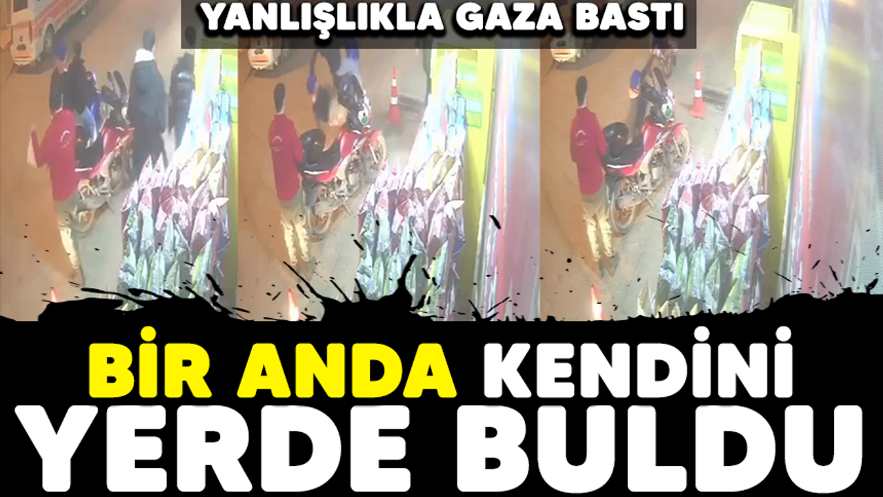 Bursa'da yanlışlıkla gaza bastı, arkadaşını motosikletten düşürdü