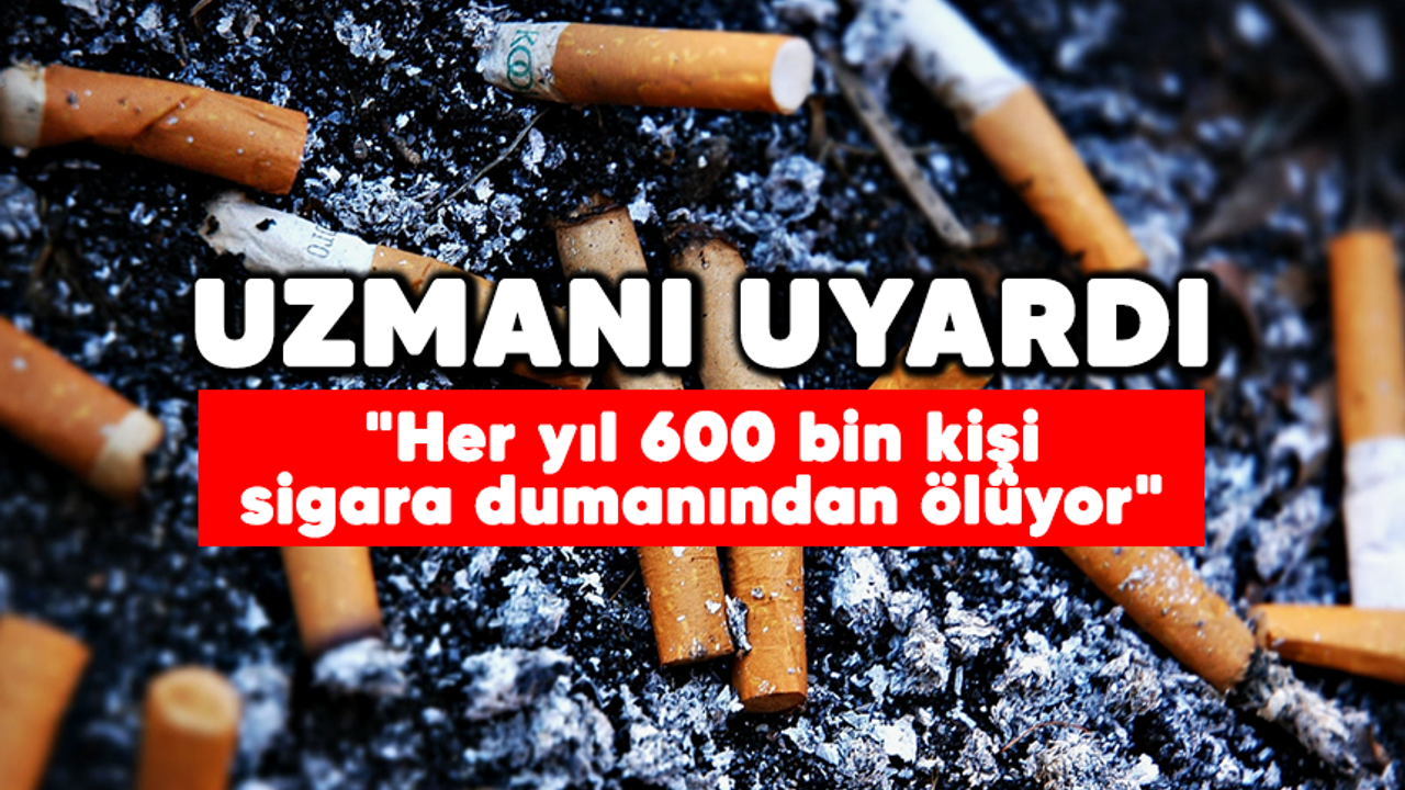 Uzmanı uyardı: "Her yıl 600 bin kişi sigara dumanından ölüyor"