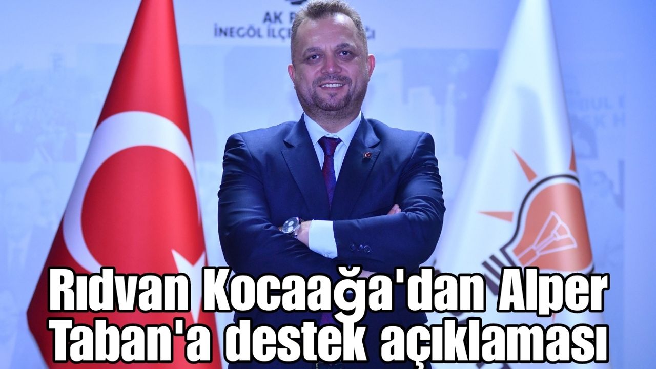 Rıdvan Kocaağa'dan Alper Taban'a destek açıklaması