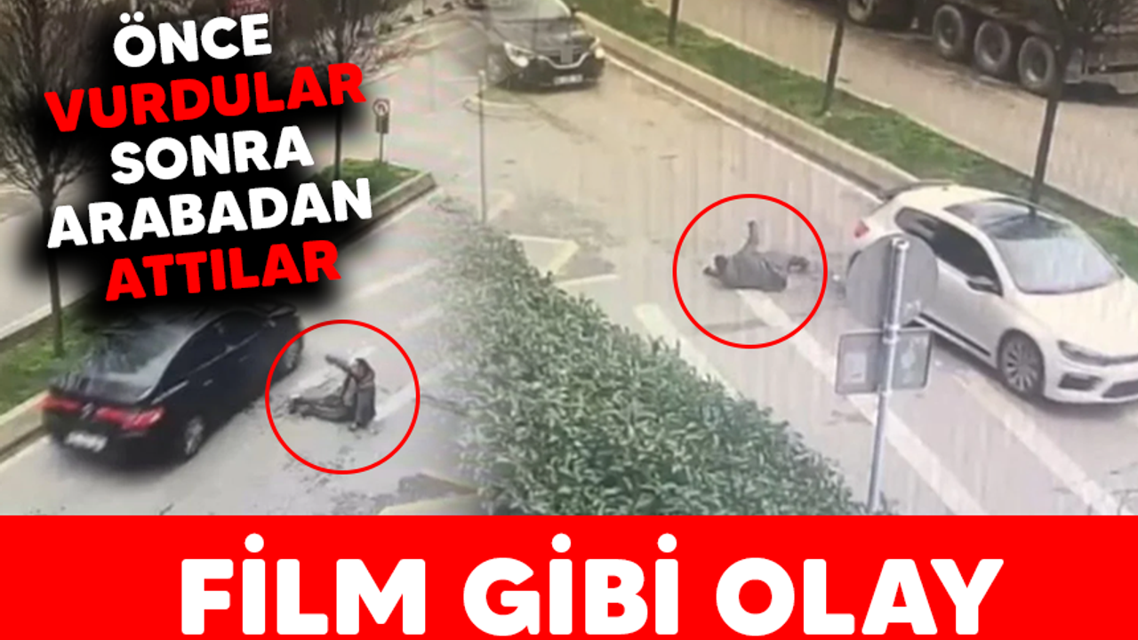 İstanbul’da film gibi olay: Önce vurdular sonra arabadan attılar