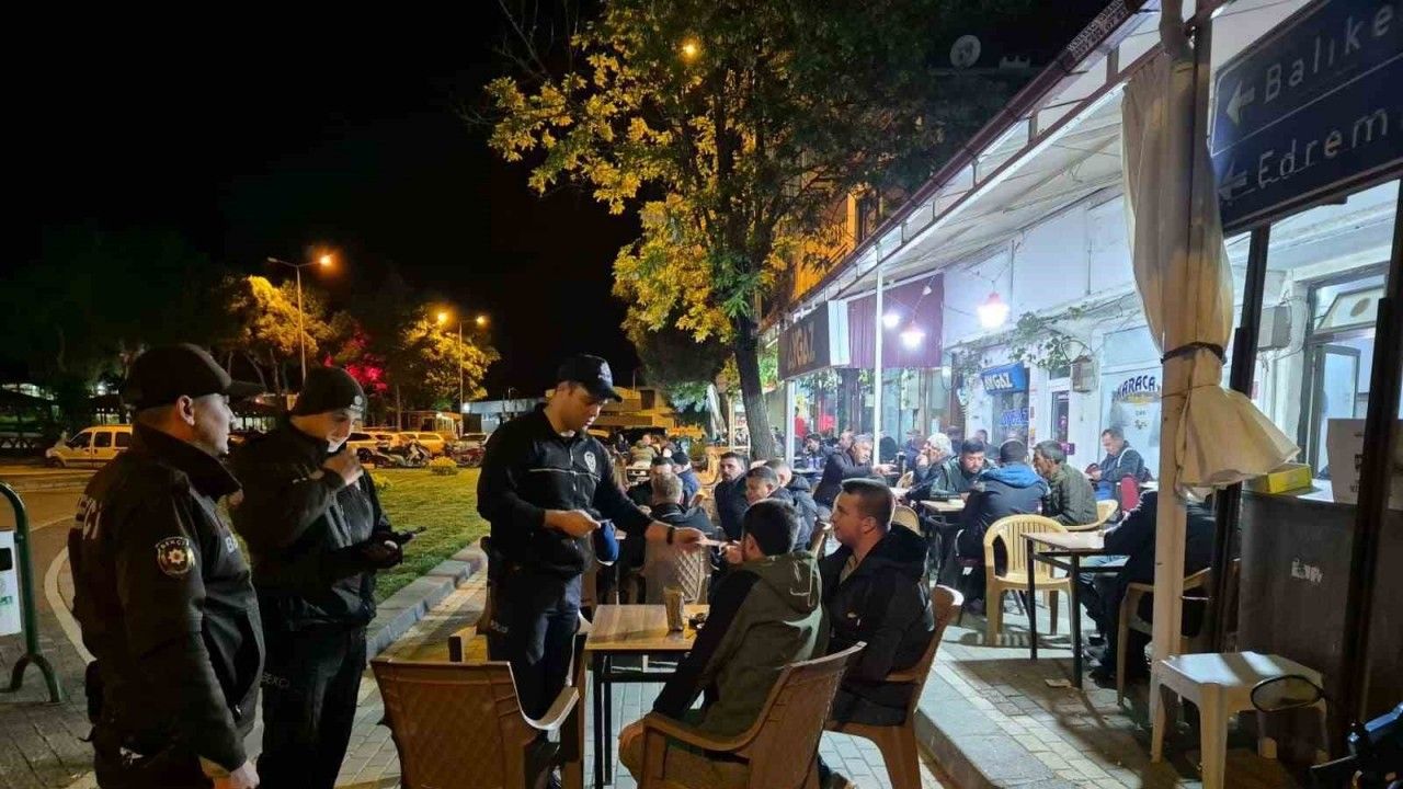 Balıkesir’de polisten kapsamlı denetim
