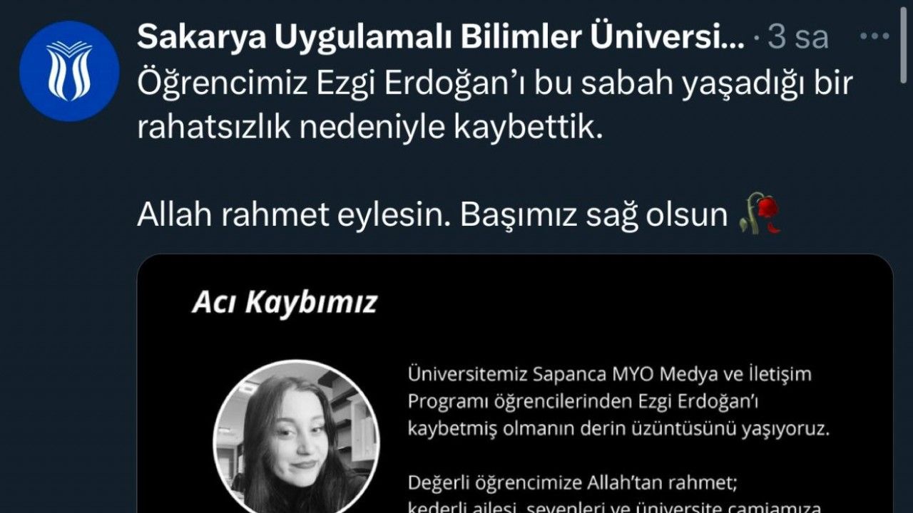 20 yaşındaki üniversite öğrencisi yatağında ölü bulundu