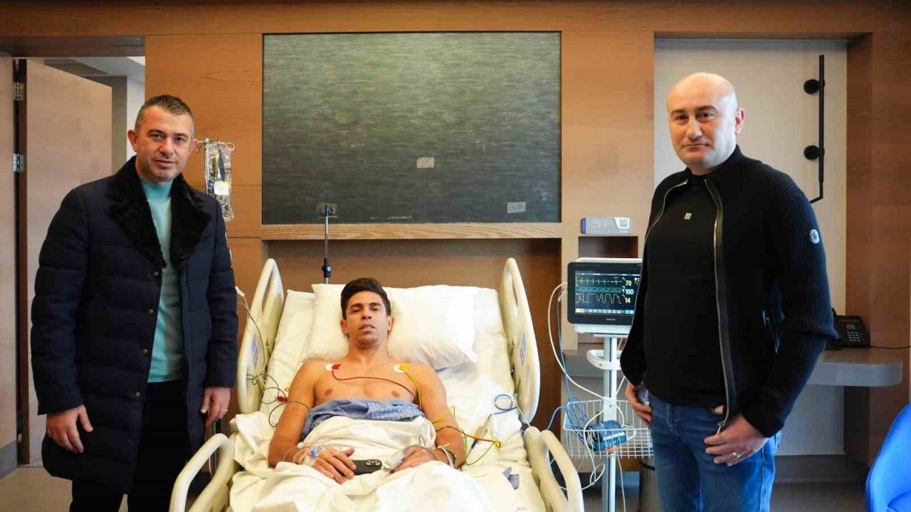 Başkan Hüseyin Yücel’den Gabriel Paulista’ya geçmiş olsun ziyareti