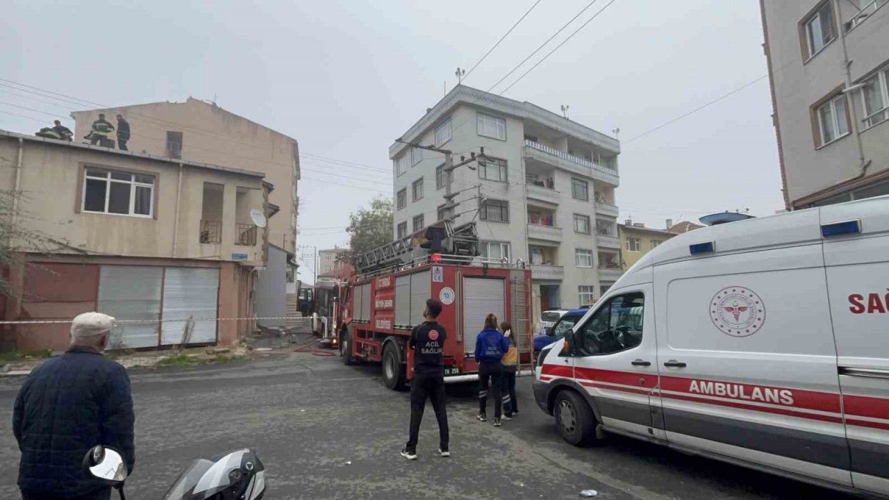 Tekirdağ’da baca yangını korkuttu