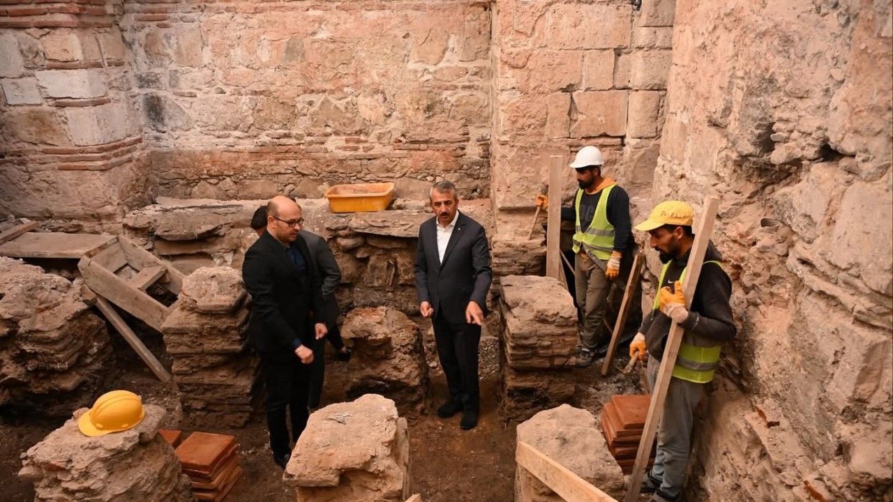 Toprak altından çıkan hazine "Gazimihal Hamamı"