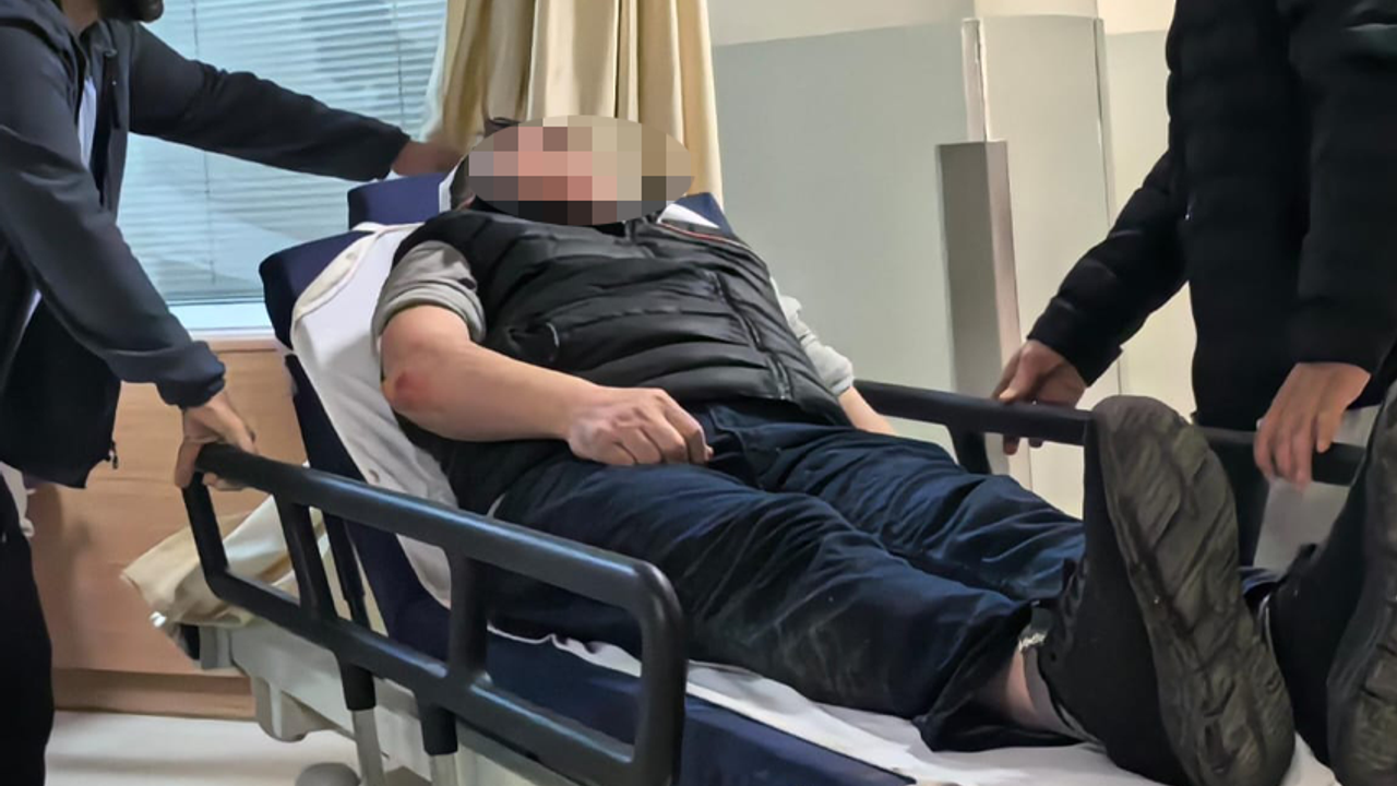 İnegöl'de deprem anında kaza
