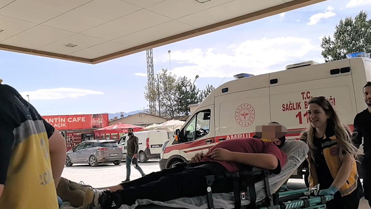 İnegöl'de bisikletli hastanelik oldu
