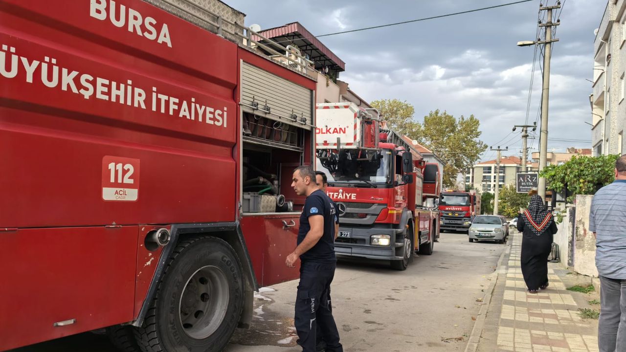 İnegöl'de şofben patladı! Panik yaşandı