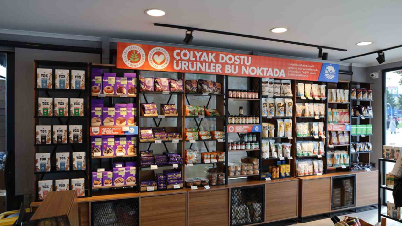 Çölyak hastalarına büyük kolaylık: Glütensiz ürün satış noktası yoğun ilgi görüyor