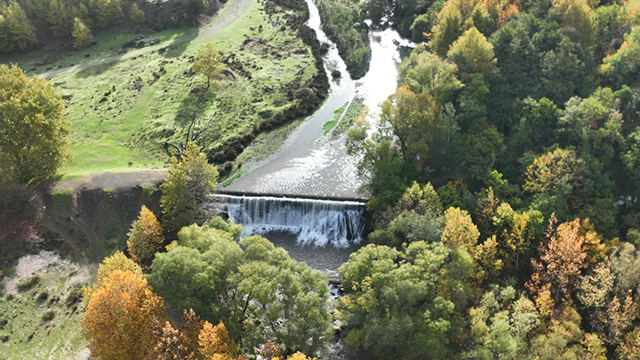 Bursa'da kuruyan dereler, yağmur ile akmaya başladı