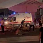 Bursa Nilüfer'de direksiyon hakimiyetini kaybeden motosiklet sürücüsü bariyere çarparak ağır yaralandı