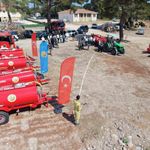 Ayvacık'ta 10 köye yangın söndürme tankeri alındı