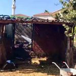 Çanakkale'de ahırda çıkan yangın söndürüldü