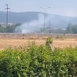 İnegöl'de karayolu kenarında panik anları