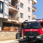İnegöl'deki apartmanda panik anları!