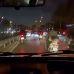 Bursa Osmangazi'de yol vermeyen otomobil sürücüsünün etrafını sardılar