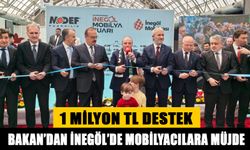 BAKAN’DAN İNEGÖL’DE MOBİLYACILARA MÜJDE