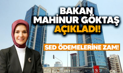 Aile ve Sosyal Hizmetler Bakanı Mahinur Özdemir Göktaş, açıkladı!