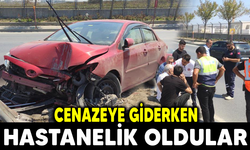 Cenazeye giderken hastanelik oldular!