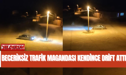 Beceriksiz Trafik Magandası Kendince Drift Attı