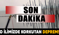 O ilimizde deprem!