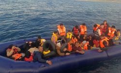 Ayvacık açıklarında 70 kaçak göçmen kurtarıldı, 41 kaçak göçmen yakalandı