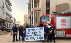 Libya’da kurtarma çalışmalarına katılan Balıkesir itfaiyesi, İtfaiye Haftası’nı böyle kutladı