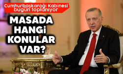 Cumhurbaşkanlığı Kabinesi bugün toplanıyor! Masada hangi konular var?