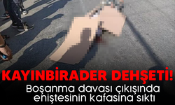 Kayınbirader dehşeti! Boşanma davası çıkışında eniştesinin kafasına sıktı