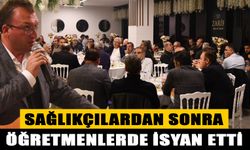 İNEGÖL'DE SAĞLIKÇILARDAN SONRA ÖĞRETMENLERDE İSYAN ETTİ