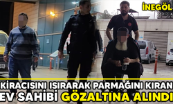 İnegöl'de kiracısını ısırarak parmağını kıran ev sahibi gözaltına alındı 