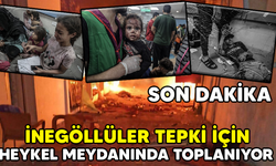 İnegöllüler tepki için Heykel Meydanında toplanıyor