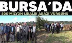 Bursa'da köylülerin arazilerine çöktüler