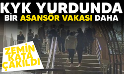 KYK yurdunda asansörün halatları koptu