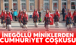 İnegöllü Miniklerden Cumhuriyet coşkusu