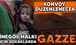 İnegöl halkı Gazze için Sokaklarda! Konvoy düzenlenecek