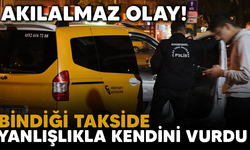 Akılalmaz olay! Bindiği takside yanlışlıkla kendini vurdu