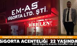 İNEGÖL'DE EM-AS SİGORTA 22 YAŞINDA