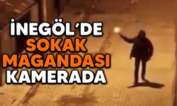 İnegöl'de sokak magandası kamerada