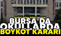 Boykot dalga dalga yayılıyor! Bursa İl Milli Eğitim'den okullar için karar
