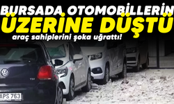 Bursa'da 14 katlı inşaatın duvarı 3 otomobilin üzerine yıkıldı