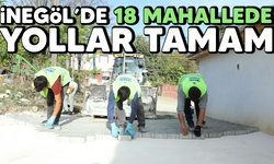 İnegöl'de 18 mahallede yollar tamam